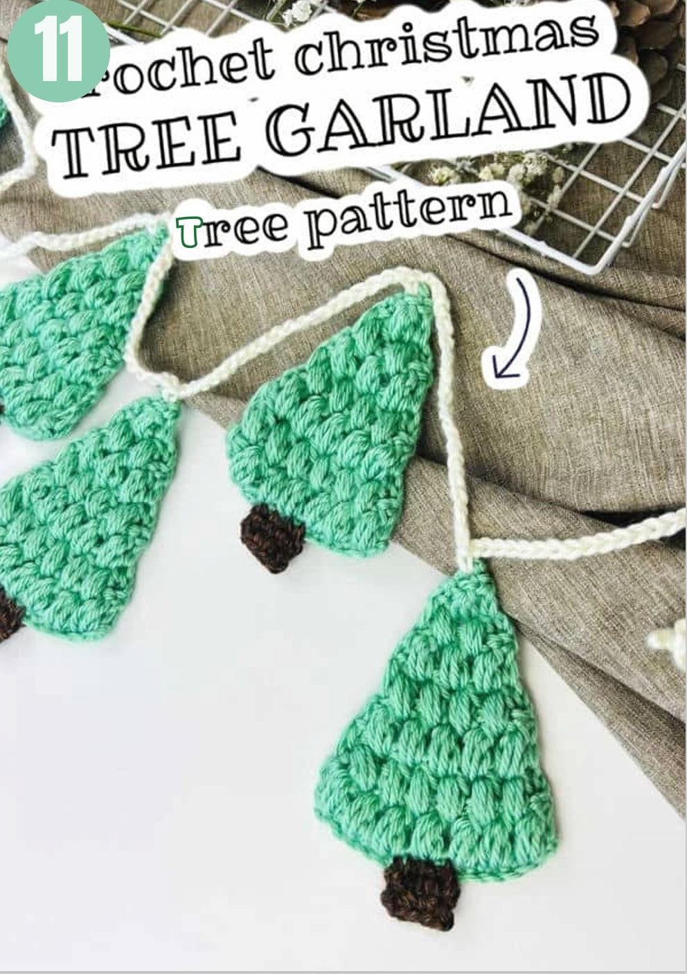 12 Free Christmas Tree Crochet Patterns-cokocrochet