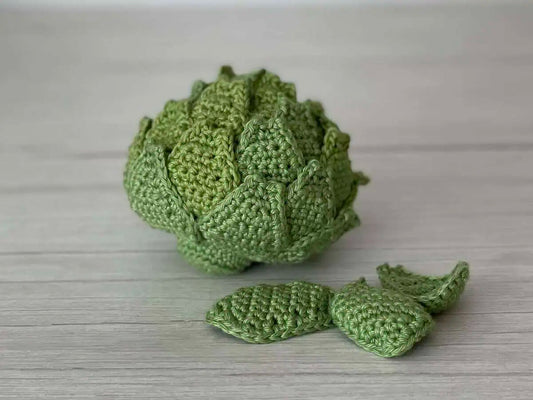 CROCHET PATTERN Artichoke | Eco-Friendly Sustainable Amigurumi Vegetable Food Montessori Waldorf Toy | PDF-cokocrochet