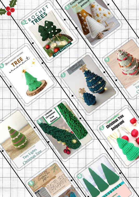 12 Free Christmas Tree Crochet Patterns-cokocrochet